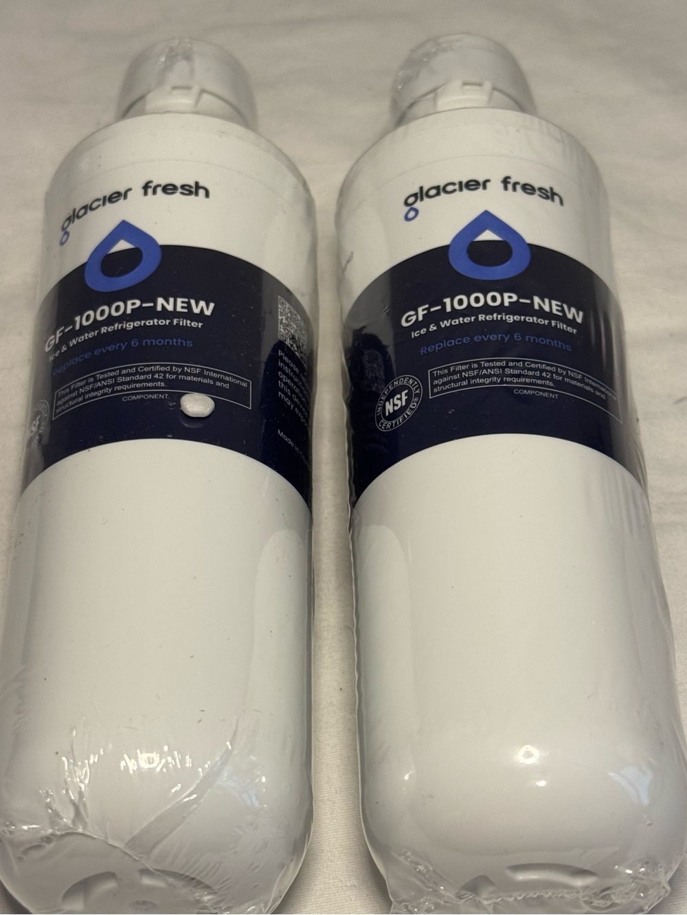 Glacier Fresh GF-1000P NEW Fridge water filterNSF/ANSI Standard 42 compliance